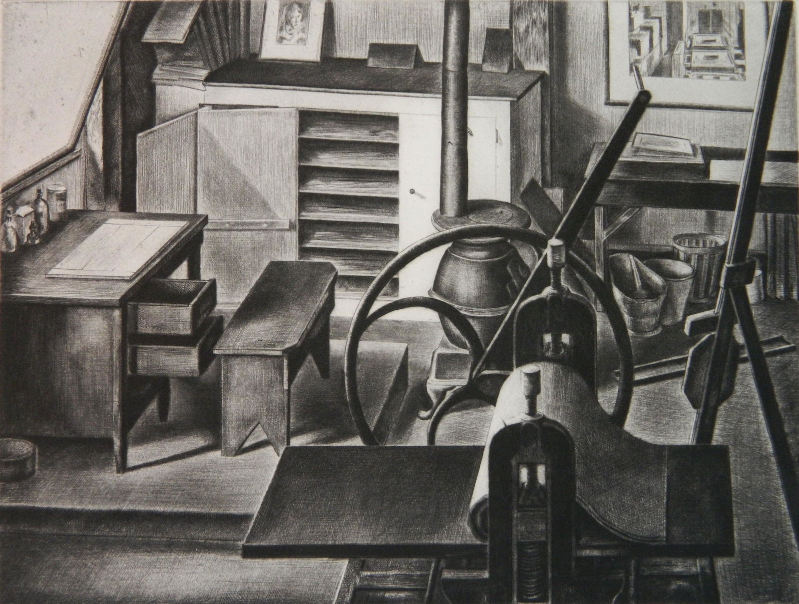 Armin Landeck drypoint (1 of 4)