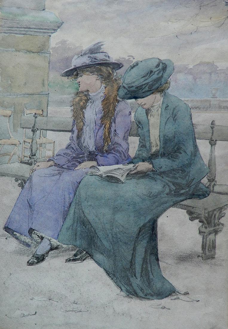 Frank Wilcox watercolor (1 of 1)