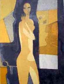 Andre MInaux lithograph in colors: Andre Minaux- ''Ingenue'' (Sorlier 218)- lithograph in colors, 1969, signed and numbered 71/95 in pencil, very good condition. 11 7/8 x 9''