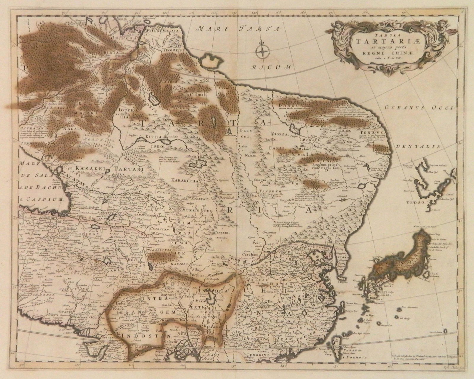 17th c Map of China- F. De Wit (1 of 3)