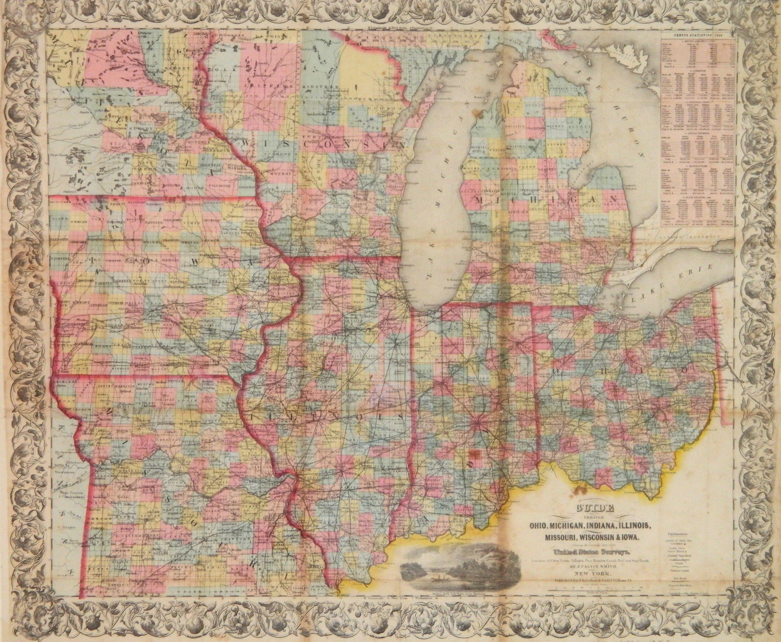 J. Calvin Smith Guide Through Ohio... map (1 of 3)