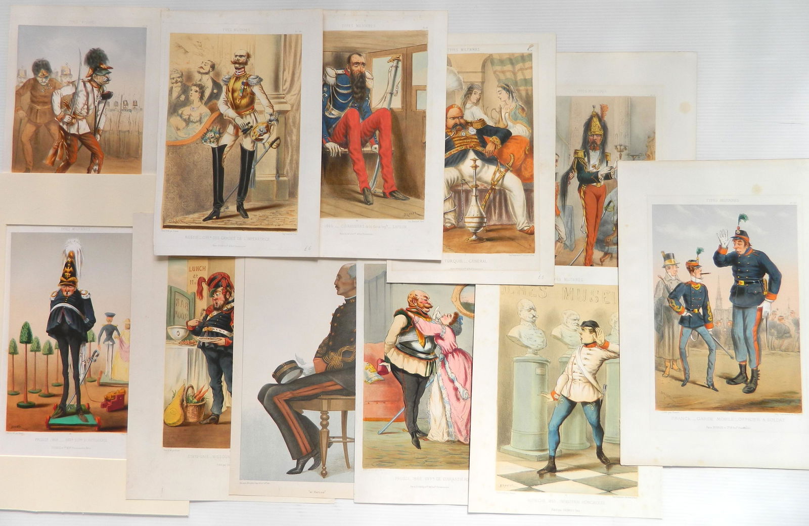 11 Military prints- J. J. Draner; J. B. Guth (1 of 6)