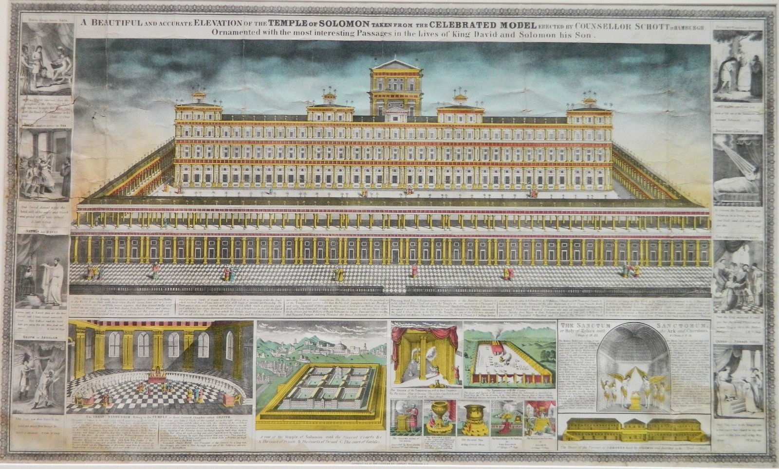 Lithograph- Schott's- Temple of Solomon (1 of 4)