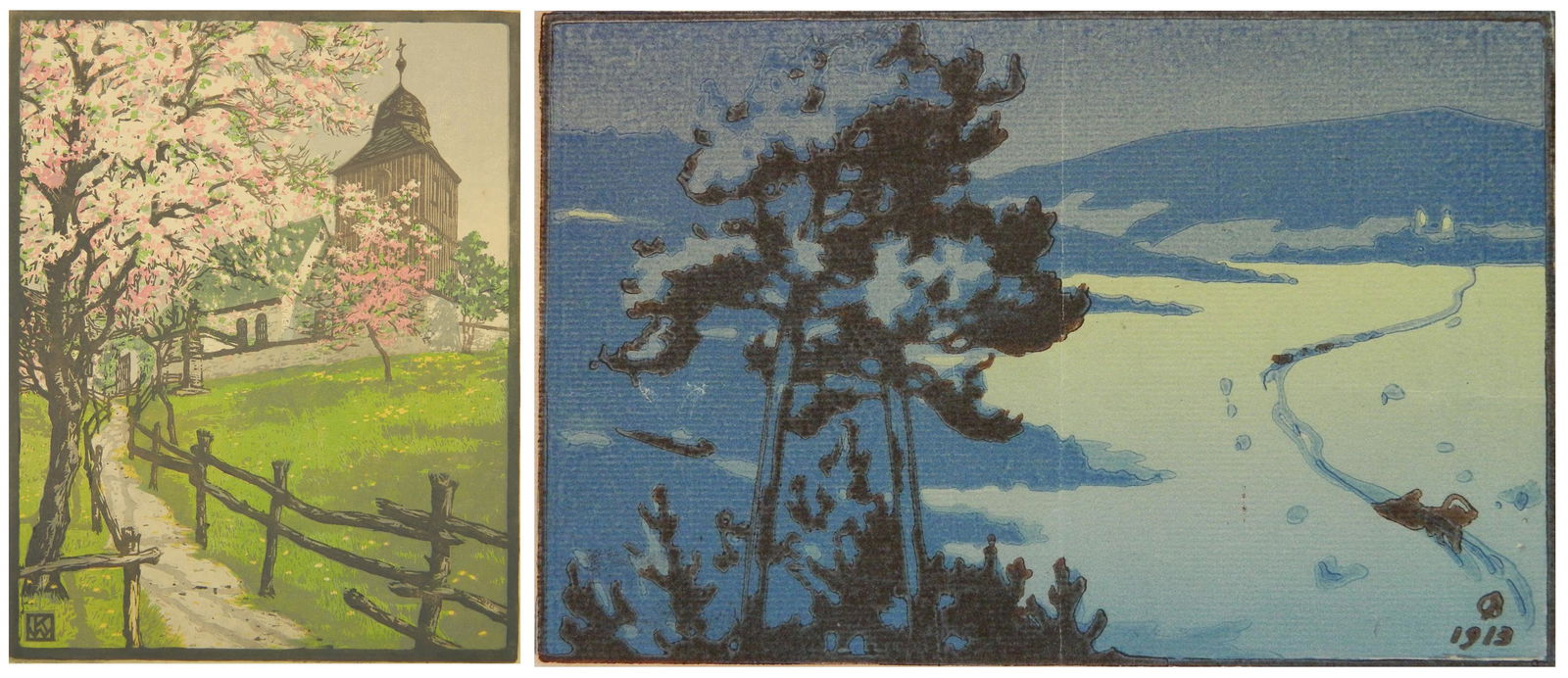 2 European woodcuts (1 of 9)