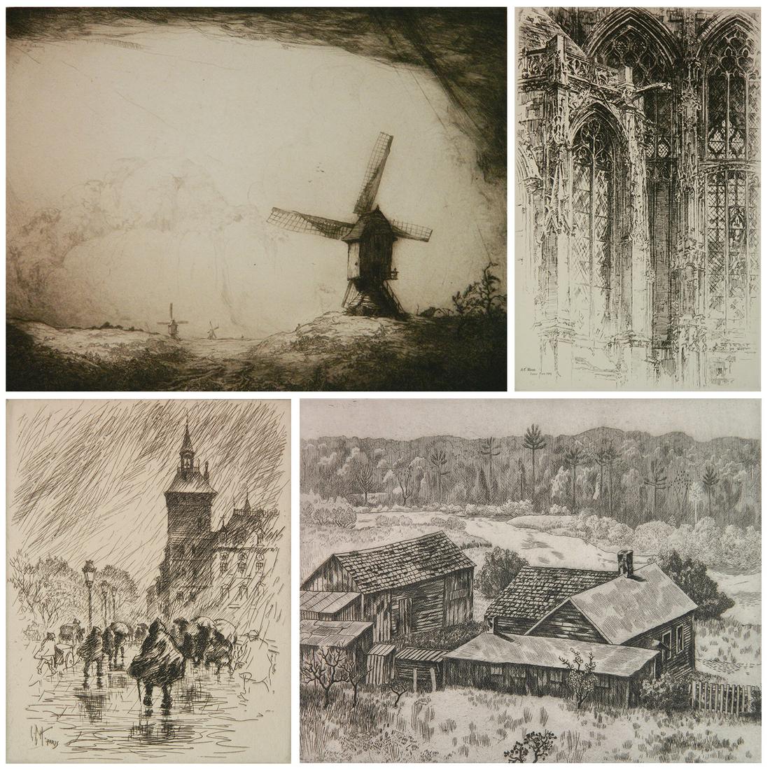 4 Etchings for the Chicago Society of Etchers (1 of 17)