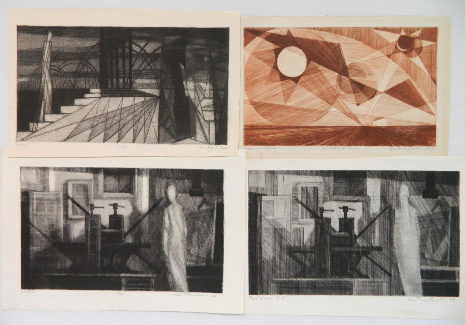 4 Isaac Friedlander etchings (1 of 7)