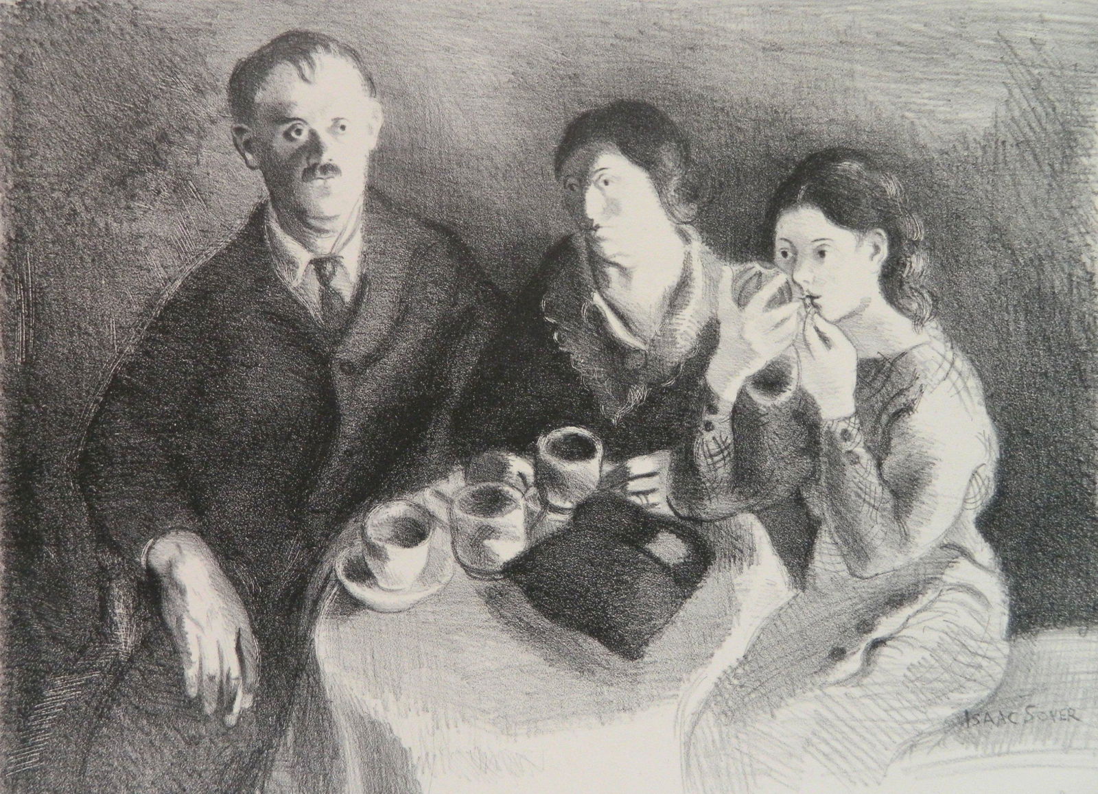 Isaac Soyer lithograph (1 of 4)