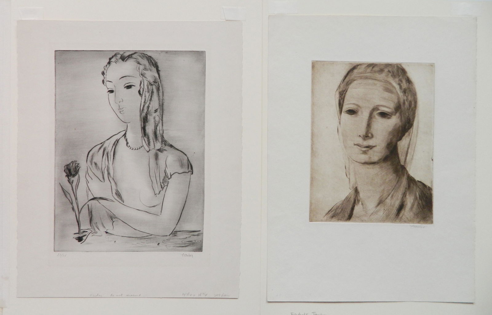 2 Frederick Taubes etchings (1 of 5)