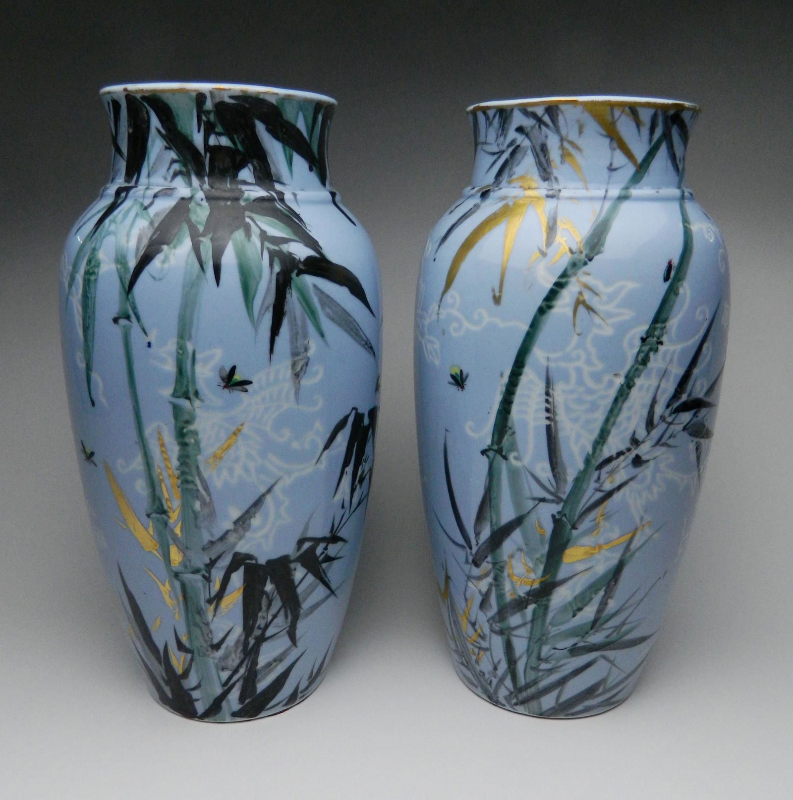 Pair Of Kawamoto Masukichi vase (1 of 6)