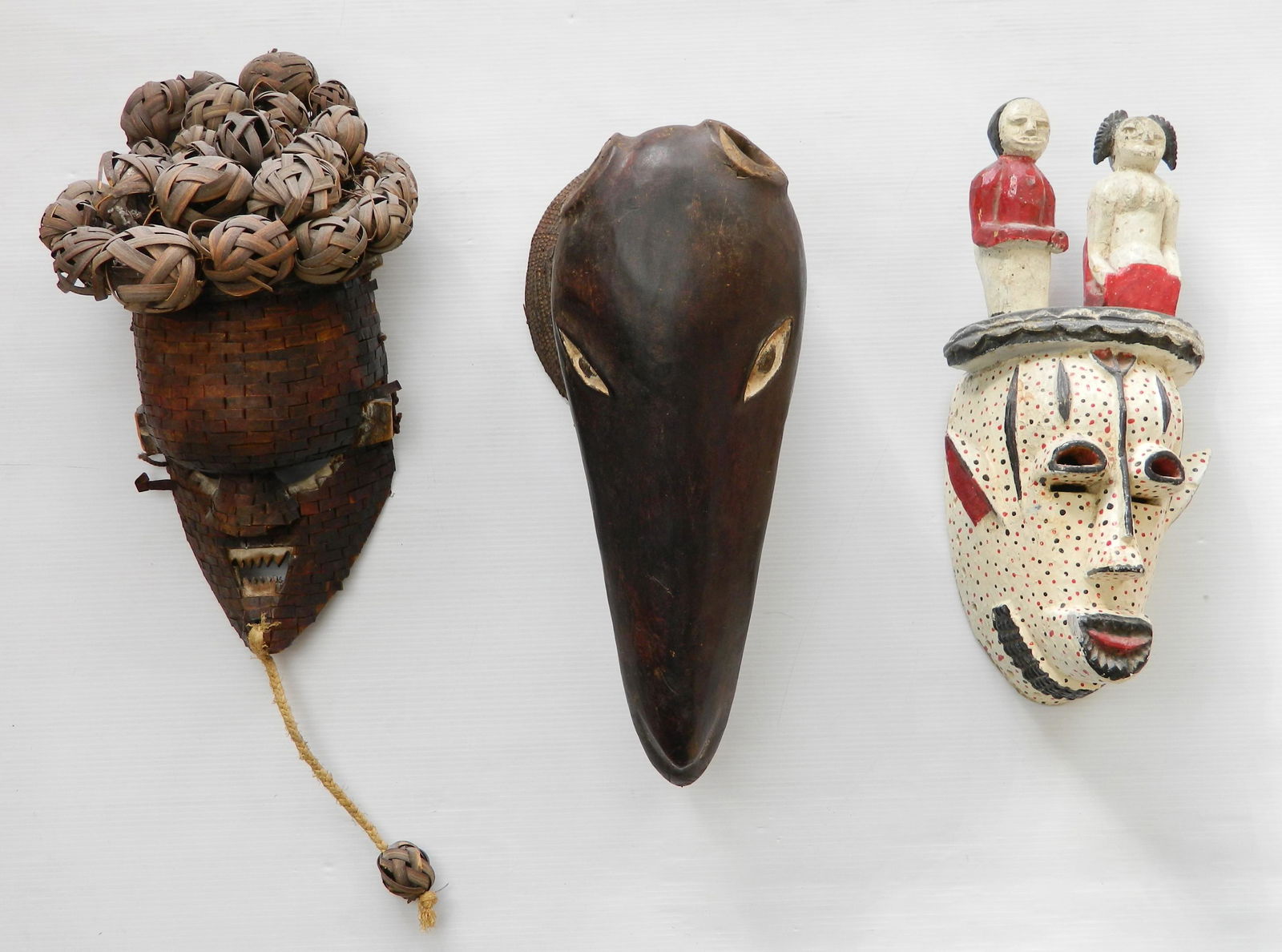 3 African masks (1 of 7)