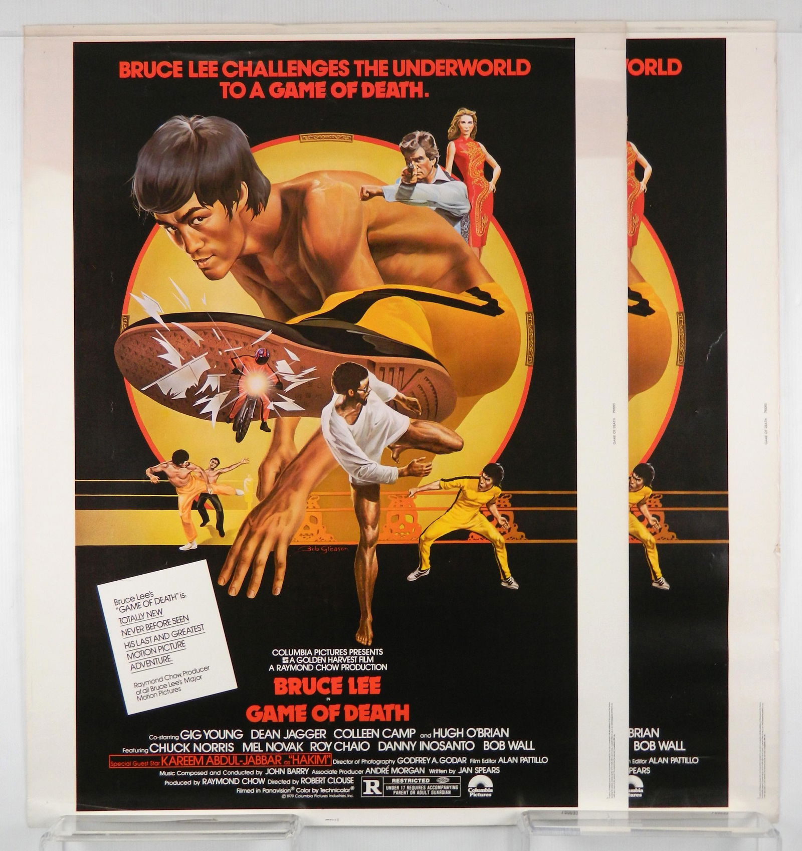 12 Original 30x40 Movie Posters- Action: 12 Original 30'' x 40'' Action Movie Posters, various tears, handling creases, loss- SOLD AS IS- Game of Death (1978, 2 copies), The Evil That Men Do (1984), The Warriors (1979), The Final Option (198