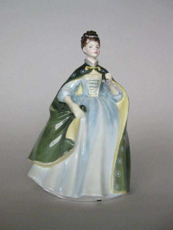 Royal Doulton Porcelain Figurine: Royal Doulton Porcelain Figurine- ''Premiere'' HN 2343, designed by Margaret Davies, issued ?- 1979, signed in blue marker on bottom- 'Michael Doulton 21-Oct.1977', very good condition. 7 1/2''