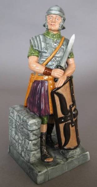 Royal Doulton Porcelain Figurine: Royal Doulton Porcelain Figurine- ''Centurion'' HN 2726, designed by William K. Harper, issued 1982-1984, very good condition. 9 1/4'' Provenance: Whitley collection.