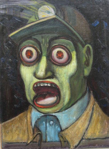 Albert Pels oil: Albert Pels- ''Coal Mine Disaster''- oil on canvas laid on masonite, 1930, very good condition. 16 xd 12''