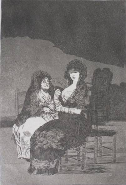 Francesco Goya- 2 engravings: Francesco Goya- ''Los Capricios''- 2 engravings, plates 15 and 29,, 10th edition, made in the Calcografia for the Real Academia, watermark- Jose Guarro, edition of 170, printed ca. 1918-1928, paper ag