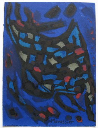 4 Mourlot book prints: 4 Mourlot book prints- Maurice Esteve- Composition; Fritz Glarner- Tondo; Paul Jenkins- composition and Alfred Manessier- Composition- 4 lithographs in color, very good condition. 10 x 7 1/2'' ea.