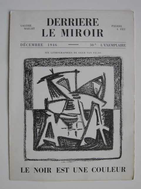 G. Van Velde, G. Titus-Carmel- 2 issues DLMs: Geer Van Velde- 6 small lithographs as illustration in Derriere Le Miroir, 1946, two-fold sheet; together with Gerard Titus-Carmel- DLM, vol.no.243, 1981, with reproduction illustrations, Van Velde is
