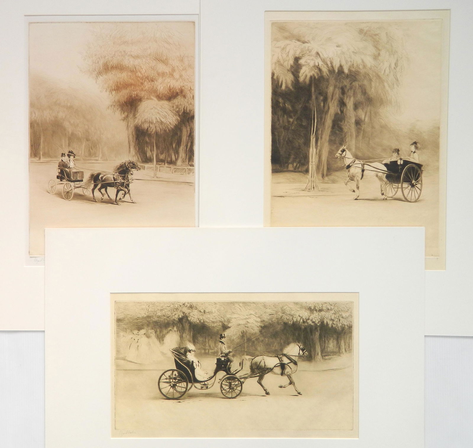 3 Edgar Chahine drypoints (1 of 10)