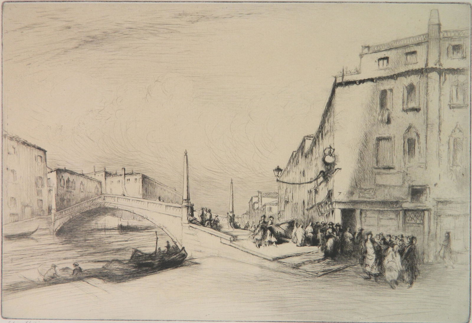 Edgar Chahine etching (1 of 4)