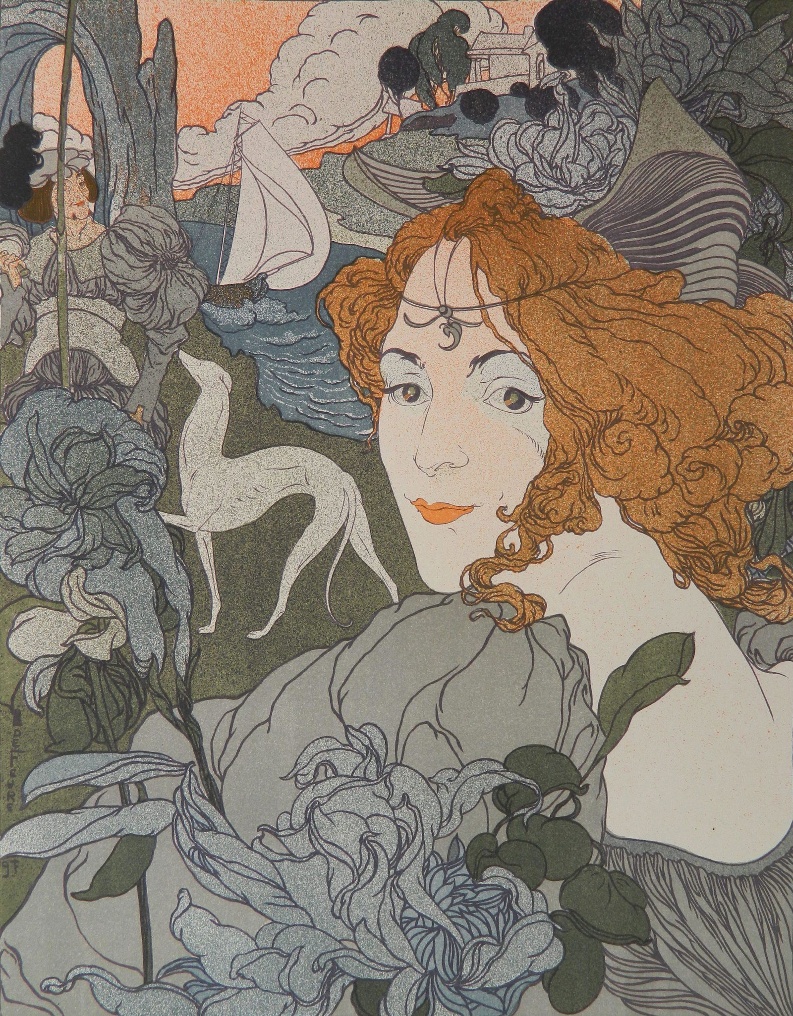 Georges de Feure lithograph (1 of 3)