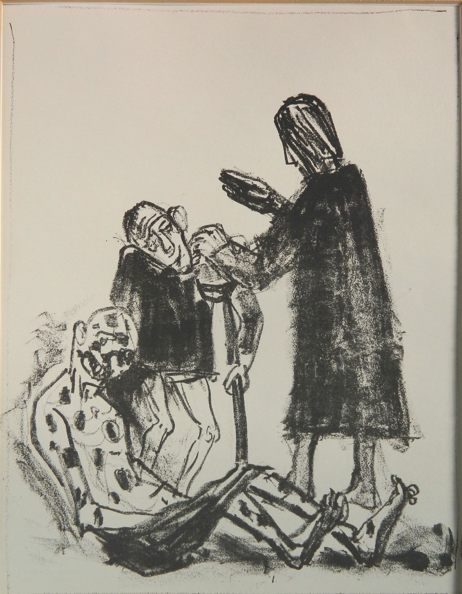 Otto Dix lithograph (1 of 3)