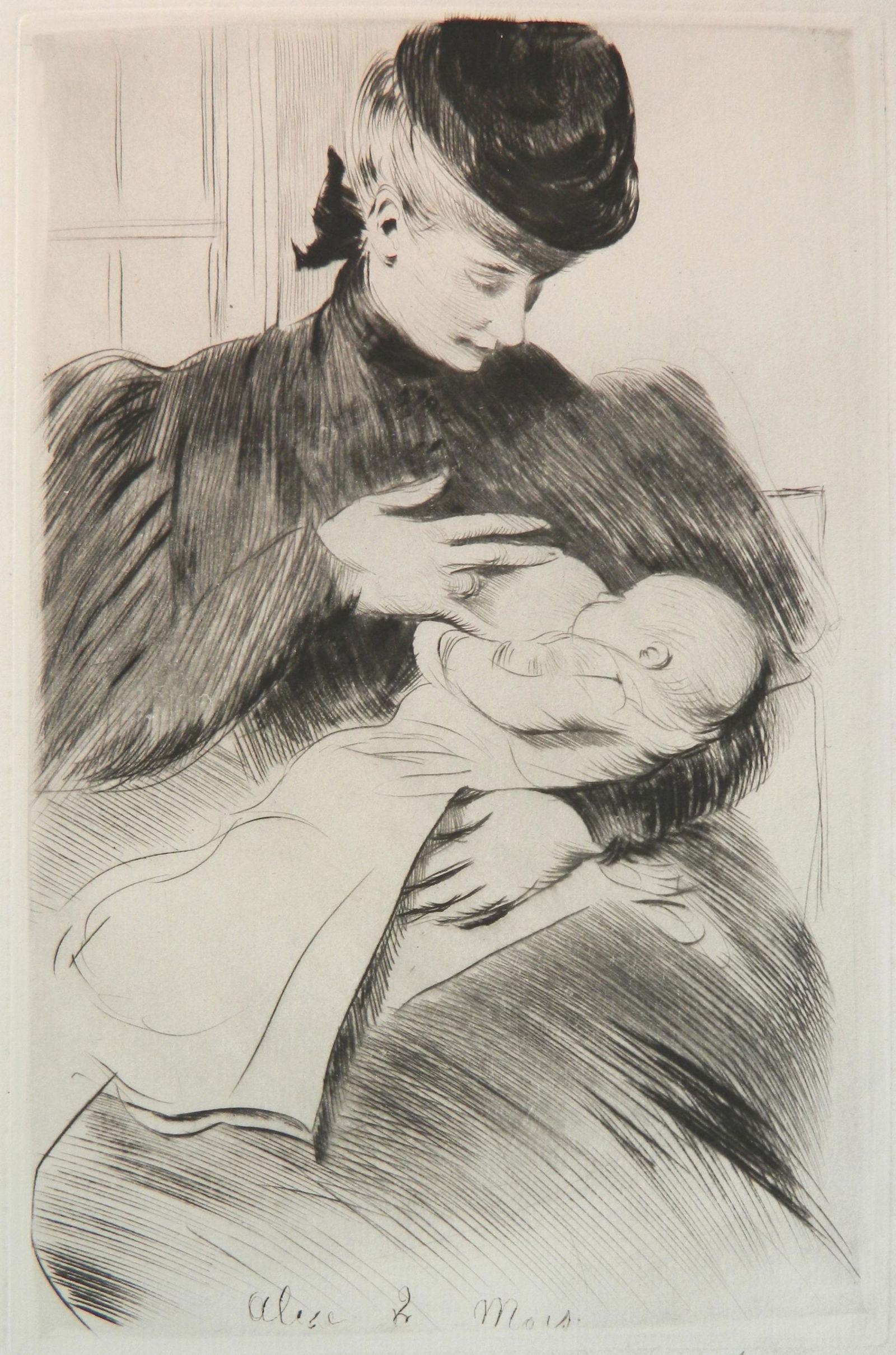 Paul Cesar Helleu etching (1 of 4)