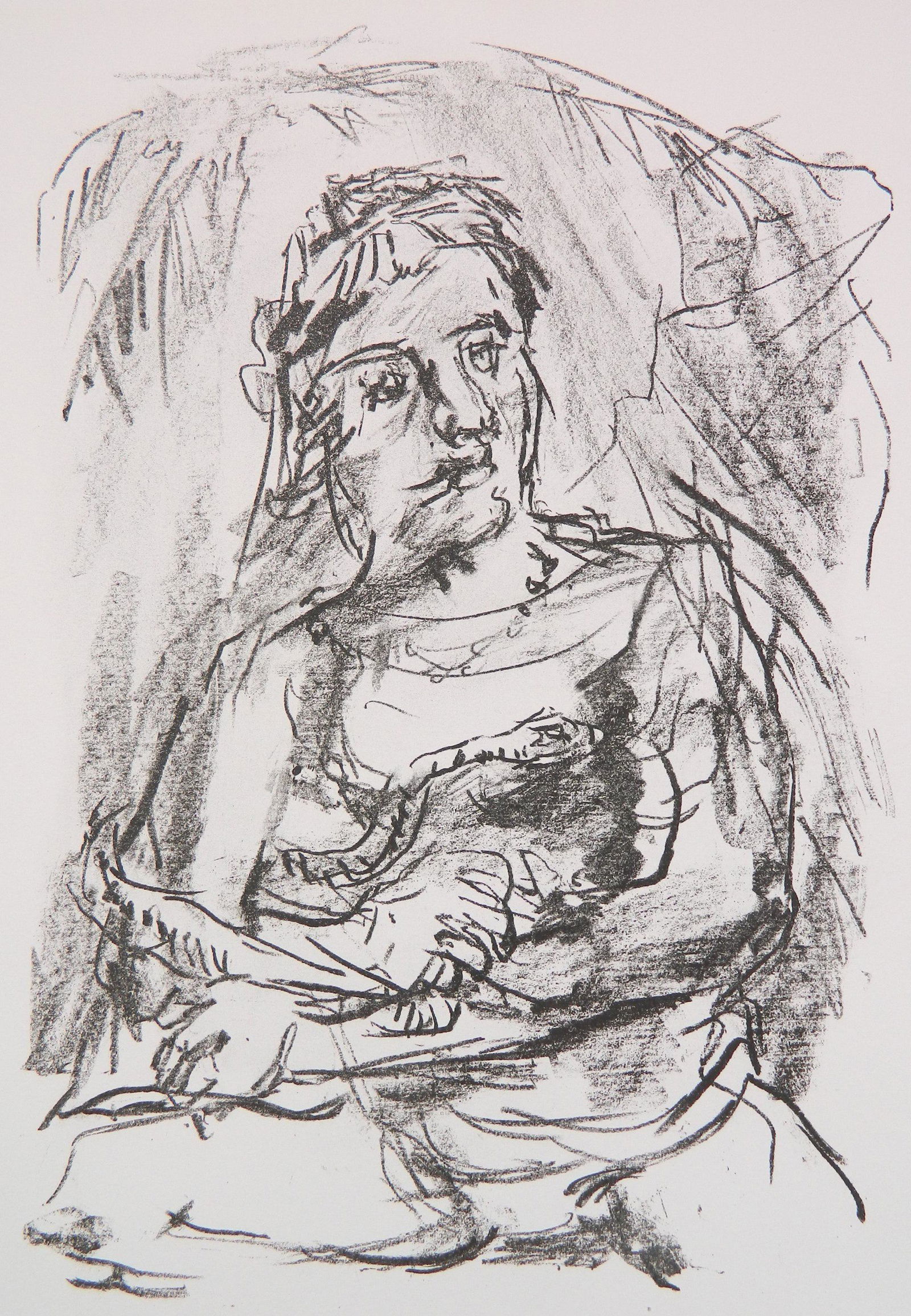 Oskar Kokoschka lithograph (1 of 4)