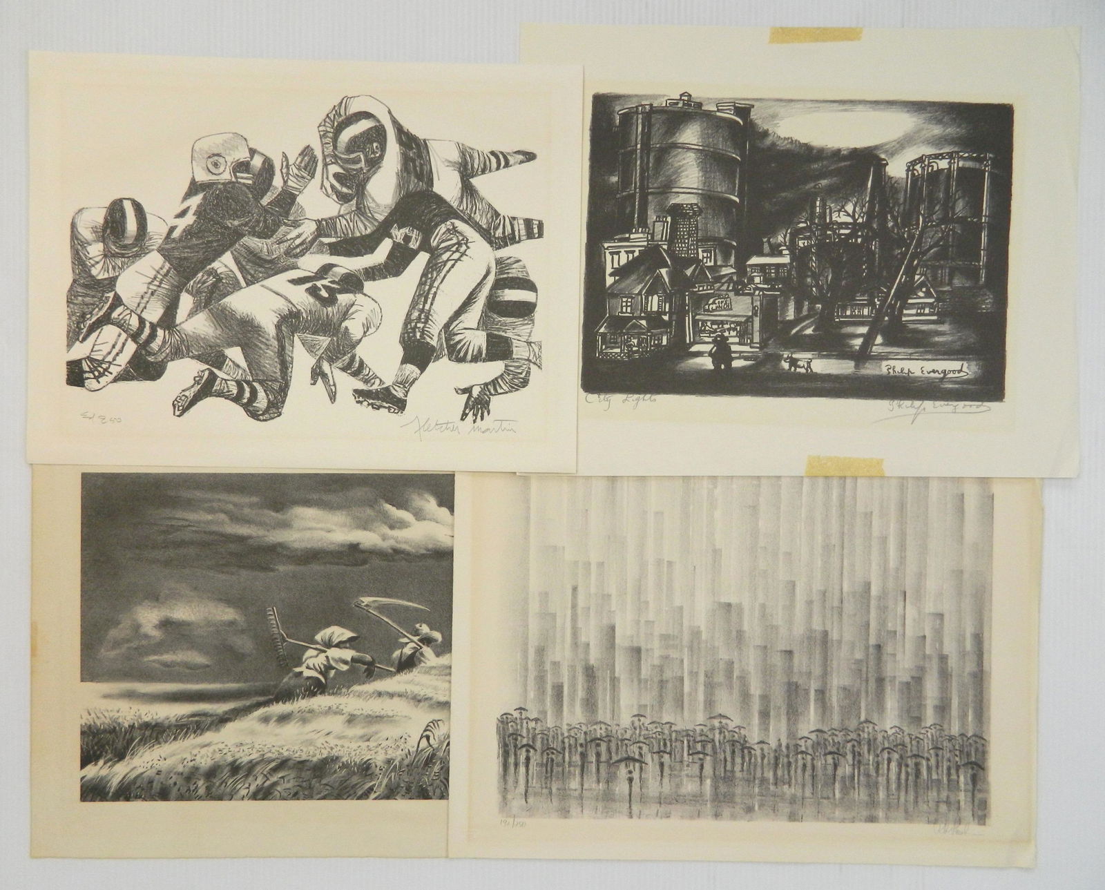 4 American lithographs (1 of 7)