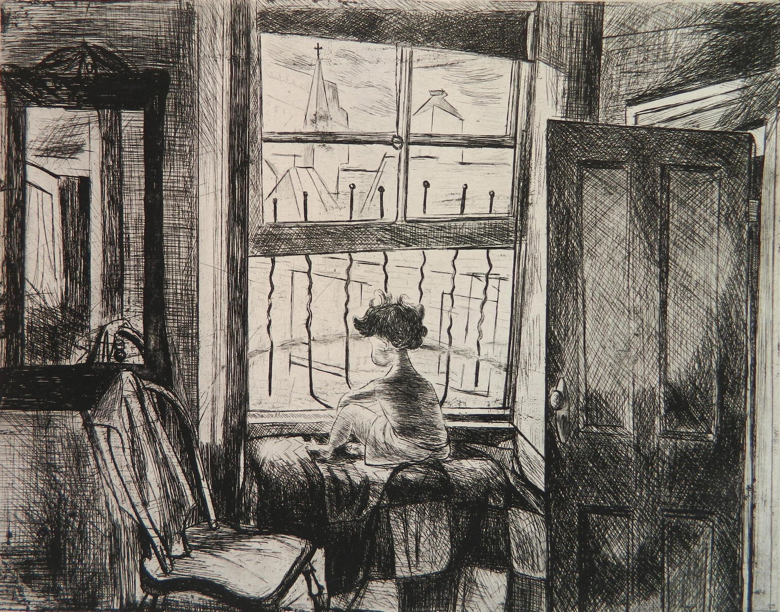 Will Barnet etching (1 of 4)