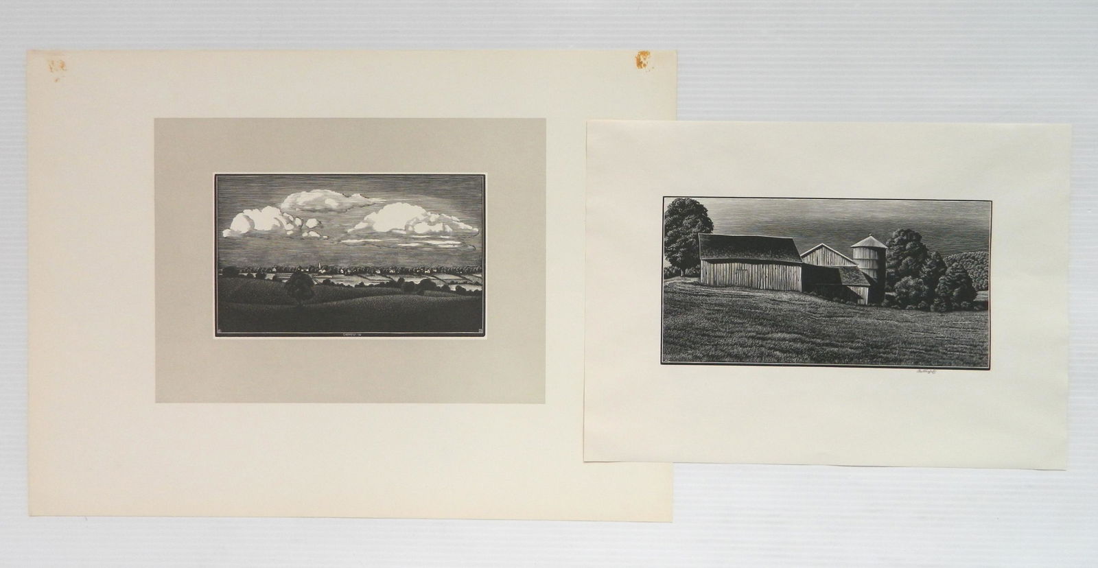 2 Asa Cheffetz wood engravings (1 of 5)