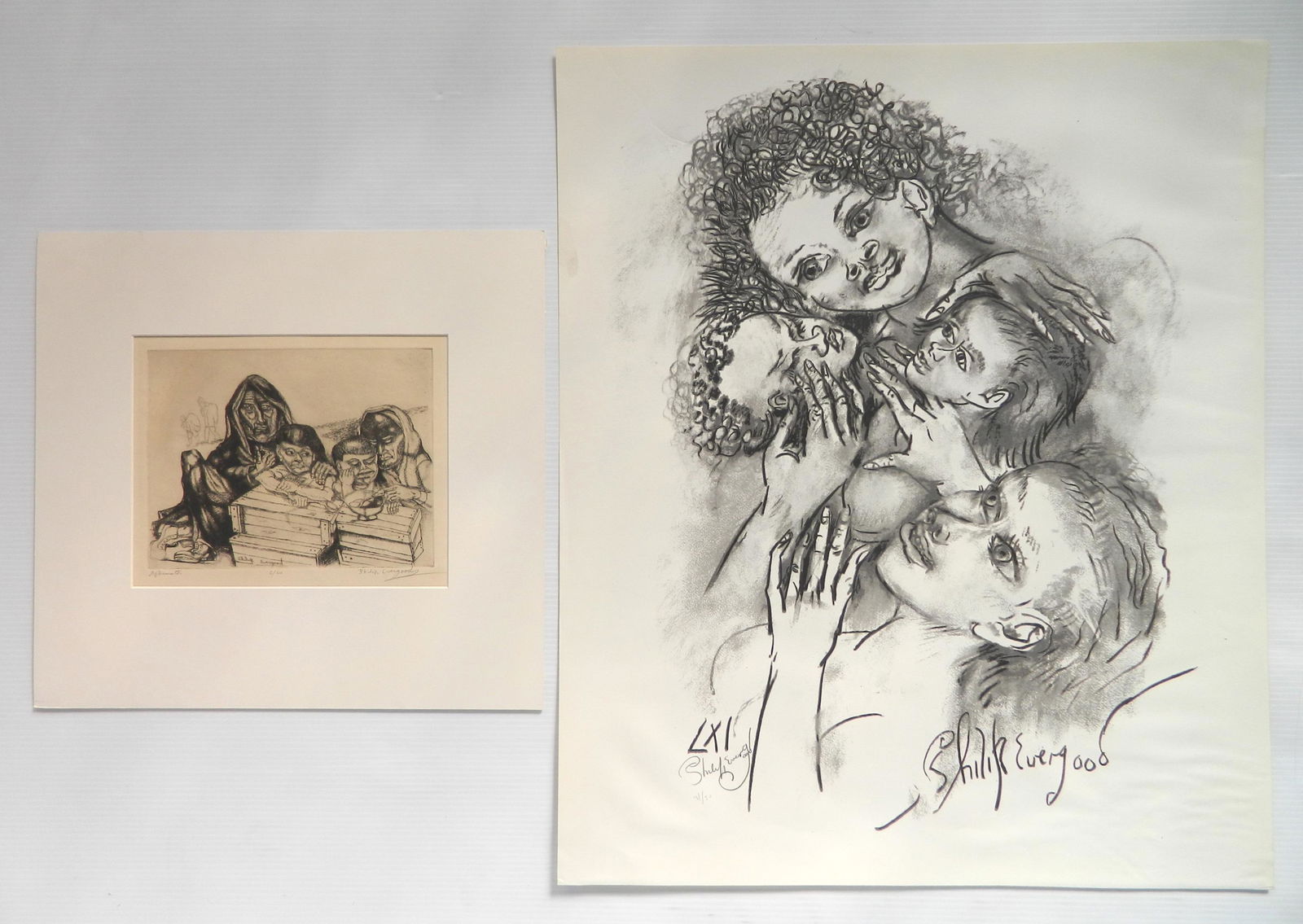 2 Philip Evergood prints (1 of 7)