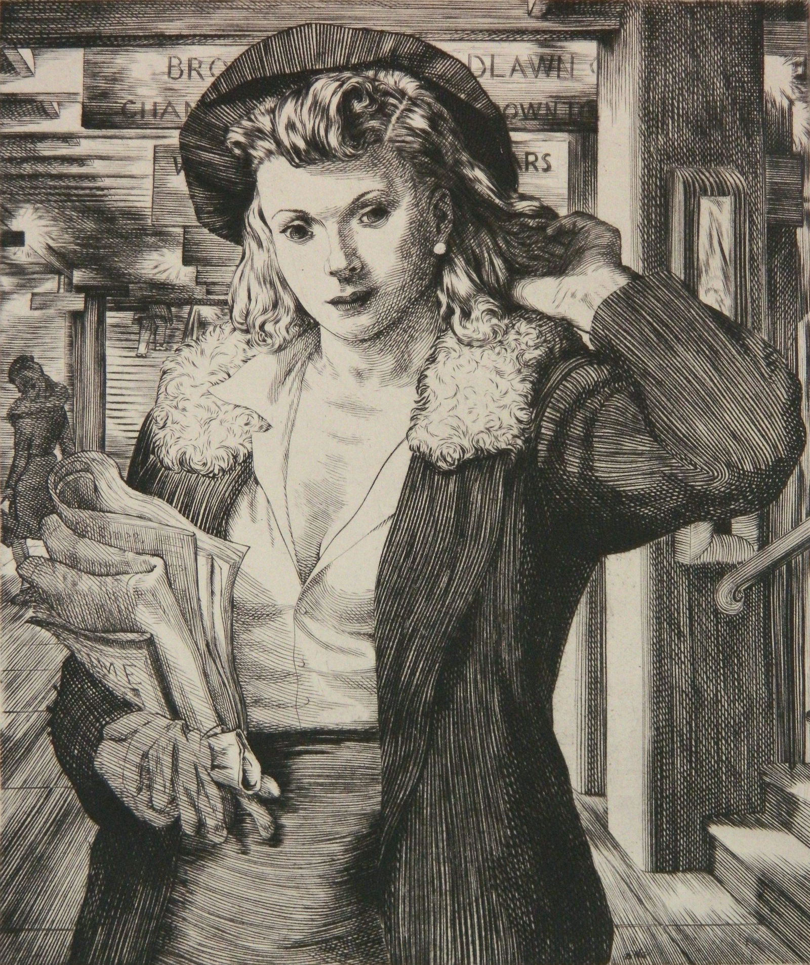 Douglas Gorsline etching (1 of 4)