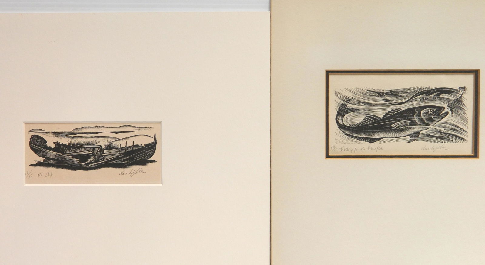 2 Clare Leighton wood engravings (1 of 7)
