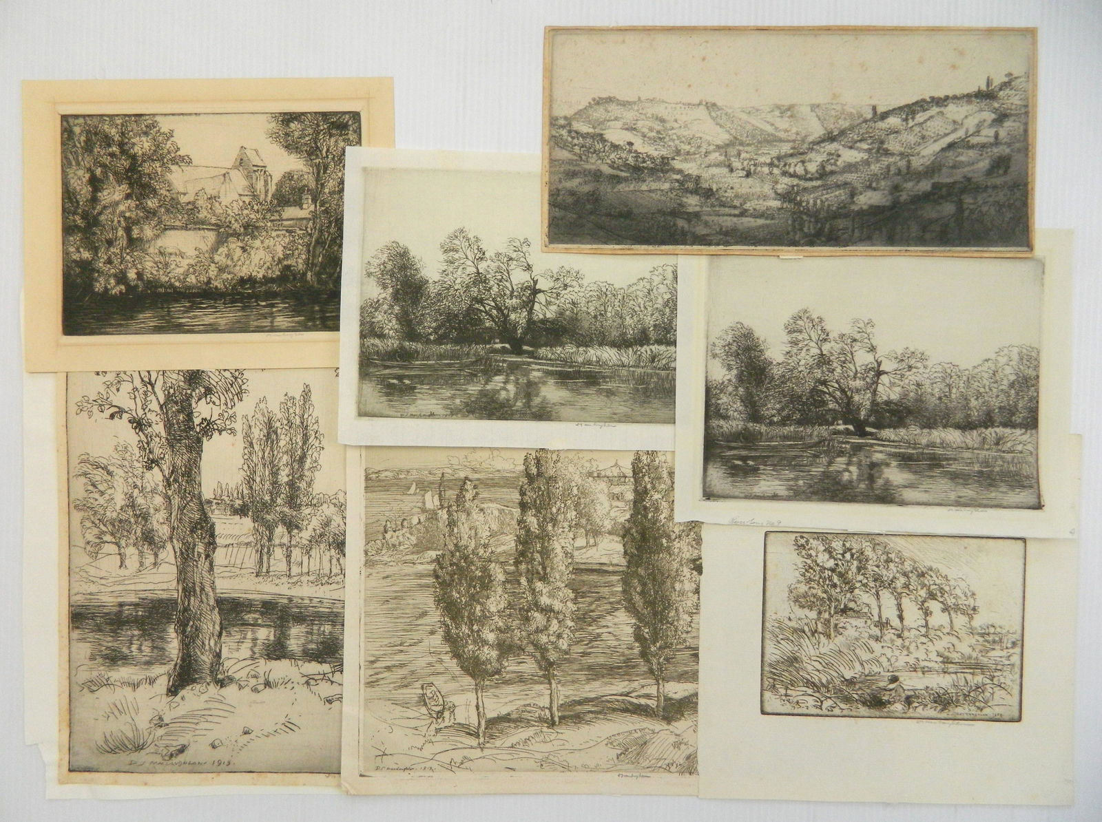 7 Donald Shaw Mac Laughlan etchings (1 of 7)