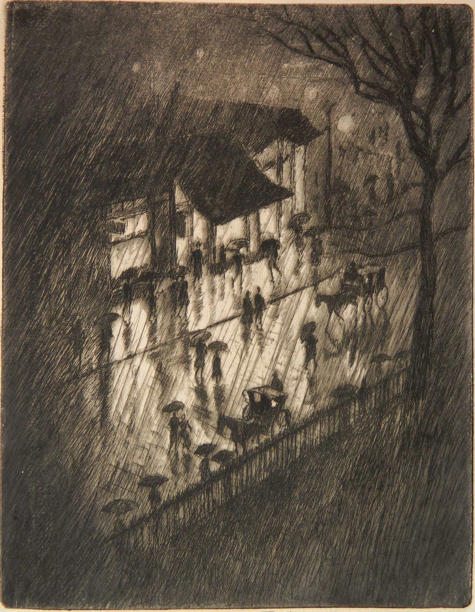 Joseph Pennell etching (1 of 4)
