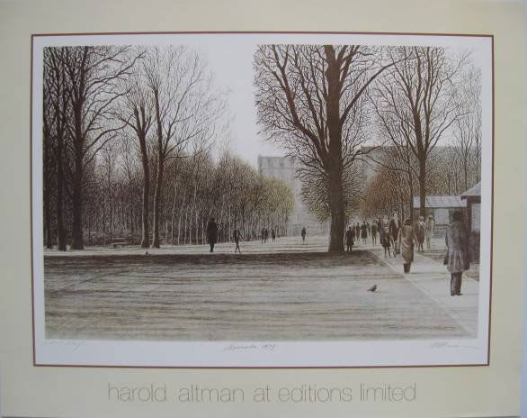 Harold Altman poster: after Harold Altman- ''Harold Altman at Editions Limited''- off-set lithographic poster, 1980, very good condition. 24 x 30 1/2''