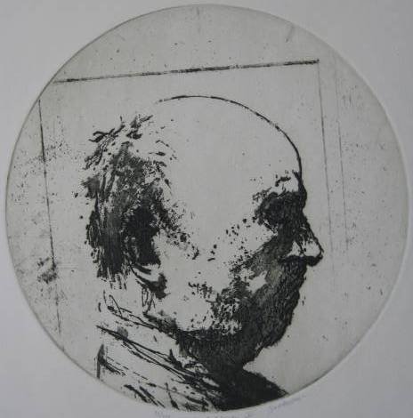 Harvey Breverman etching: Harvey Breverman- ''Dutchman III''- etching, signed, titled and numbered 33/250 in pencil, AAA edition, very good condition. 10 7/8'' dia.