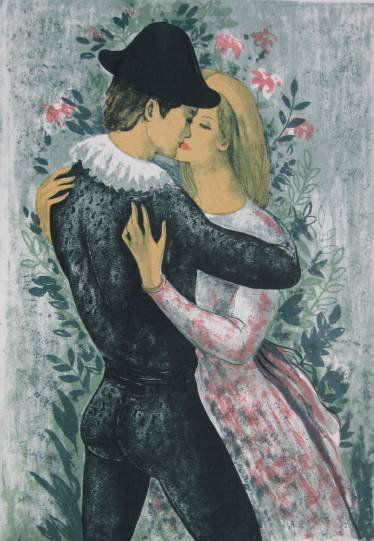 20th c. European lithographs: 20th c. Contemporary European School- 6 lithographs in colors as published by The Collector's Guild, all signed and numbered in pencil, artist include Guy Charon, Ramon Llovet, Fanny Rabel and Claude