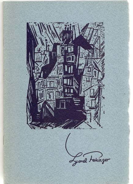 Lyonel Feininger exhibition catalog: 10 copies- ''The Work of Lyonel Feininger''- Catalogue of an Exhibition sponsored by The Print Club of Cleveland and The Cleveland Museum of Art, 26 pgs, 29 black and white illustrations.