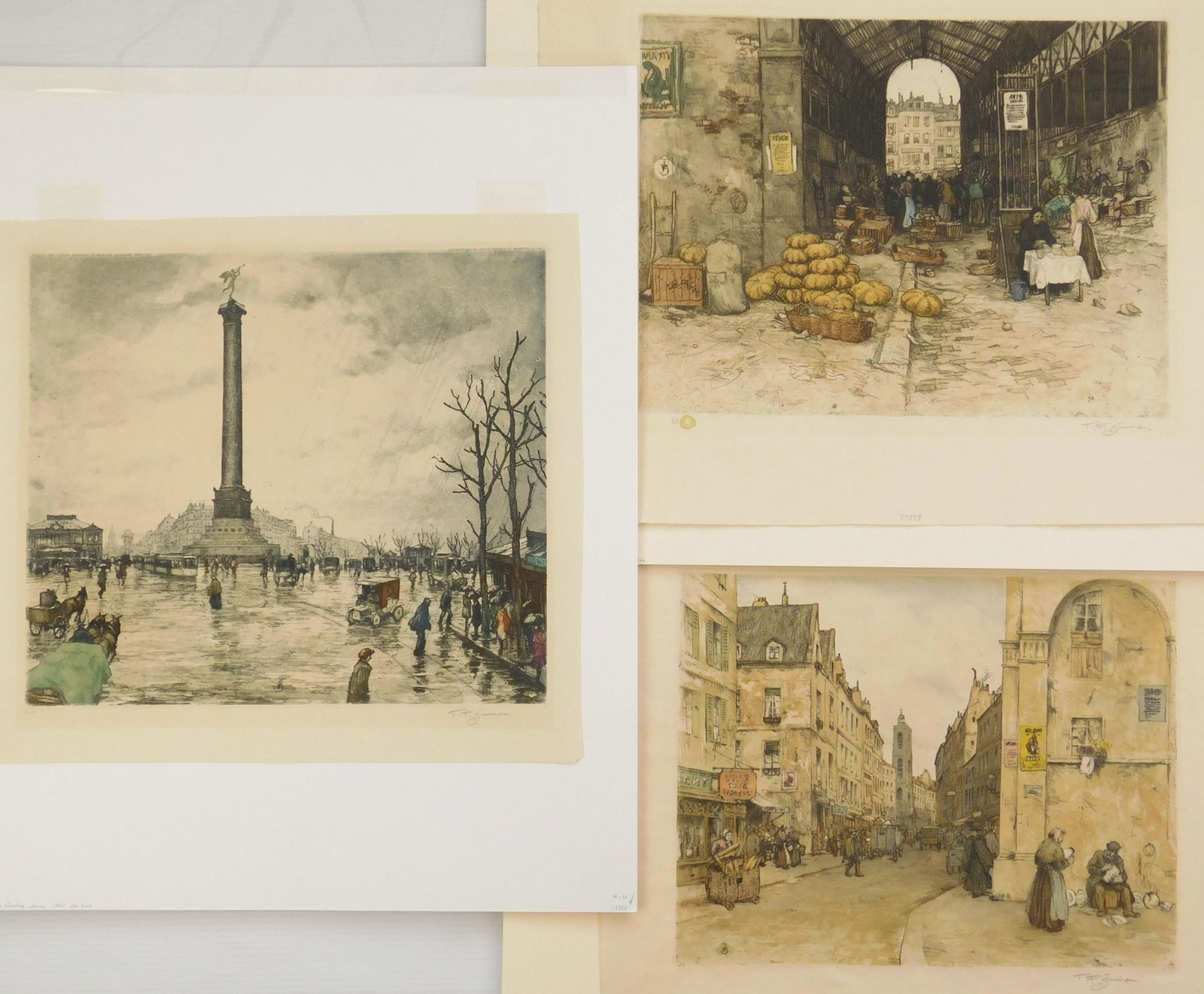 3 Tavik F. Simon etchings (1 of 10)