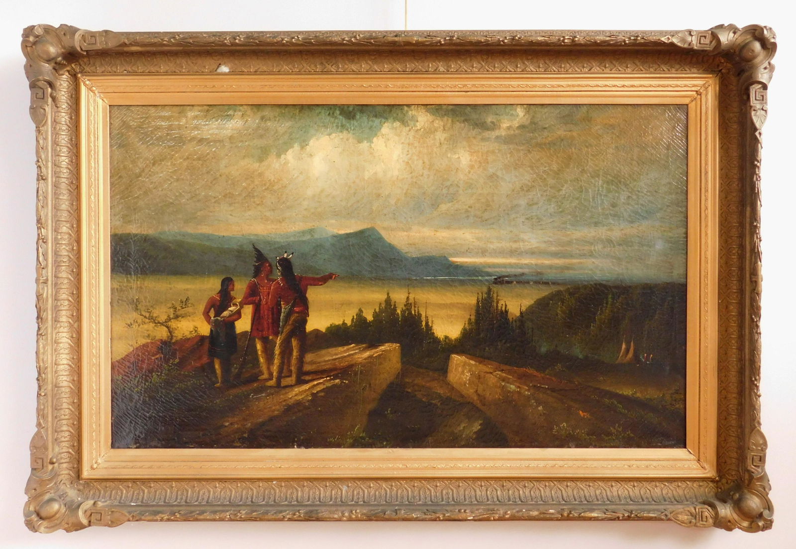 19th c. American School oil (1 of 6)