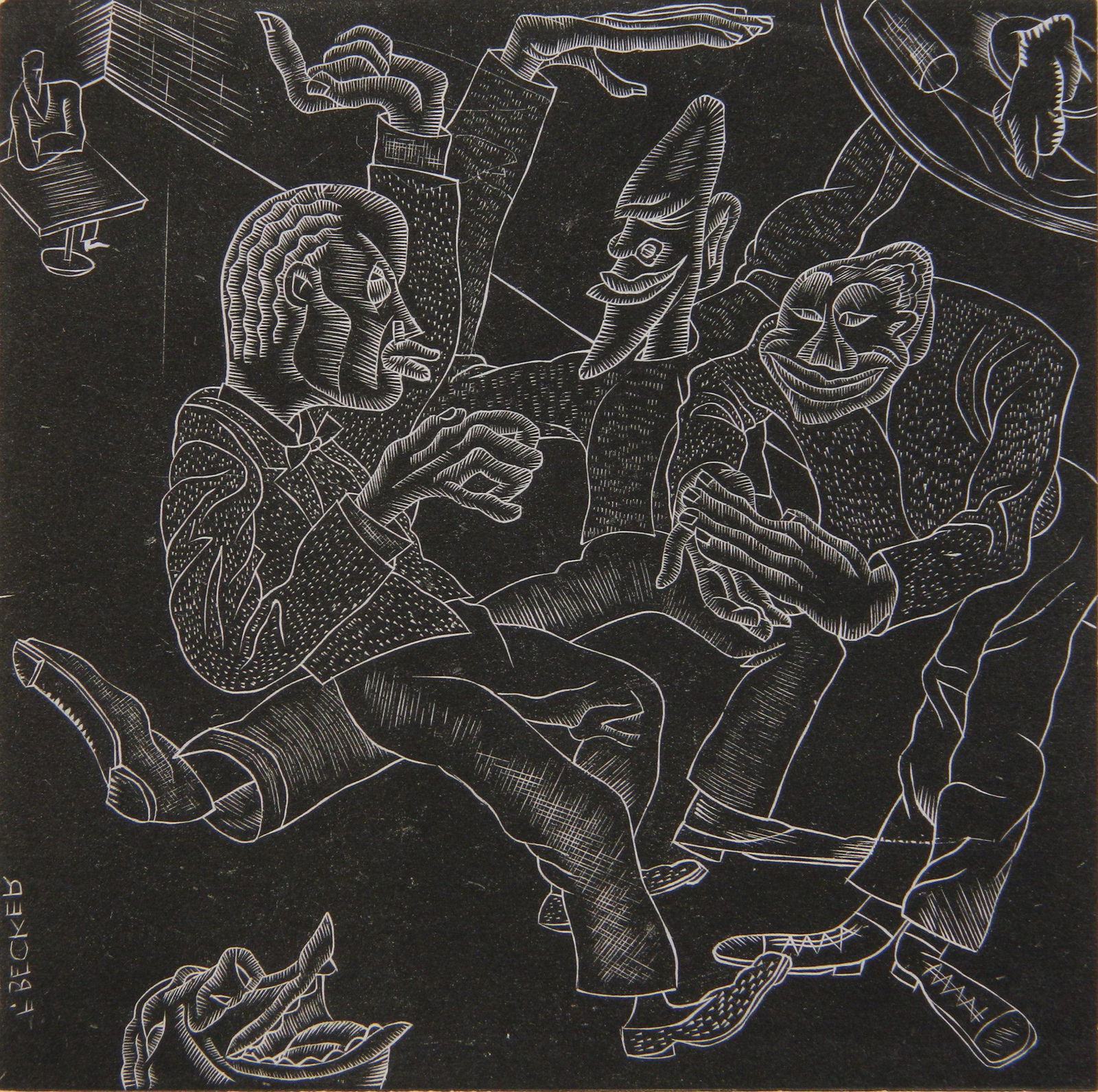 Fred Becker wood engraving (1 of 4)