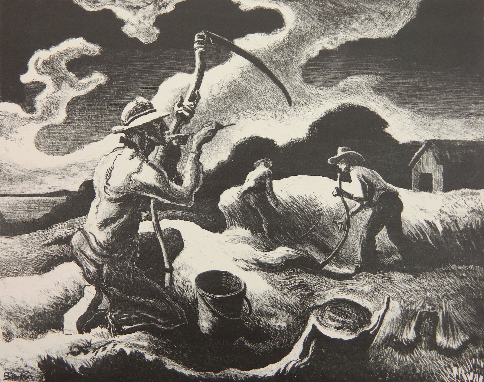 Thomas Hart Benton lithograph (1 of 4)