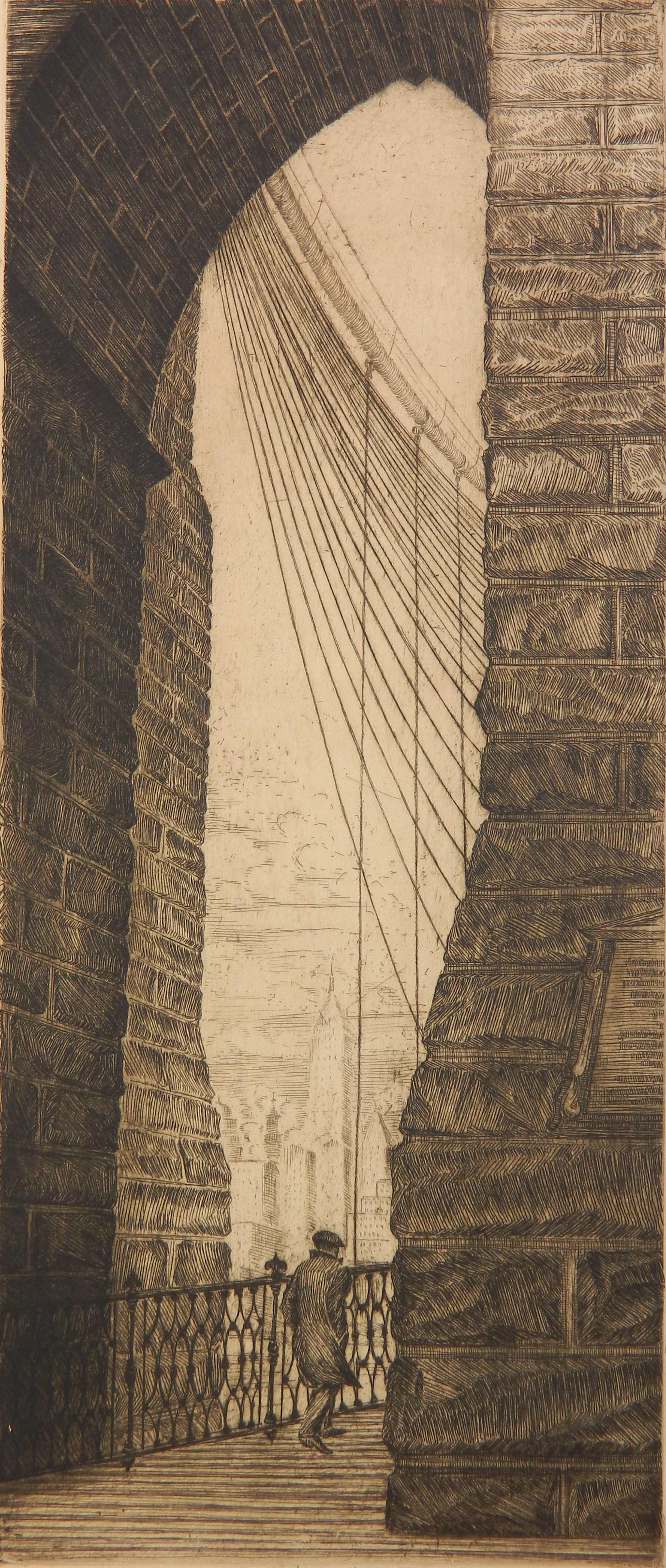 Isaac Friedlander etching (1 of 4)