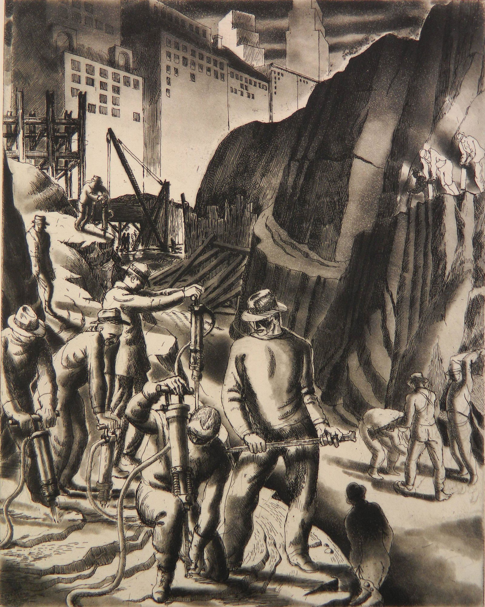 Harry Sternberg etching (1 of 5)