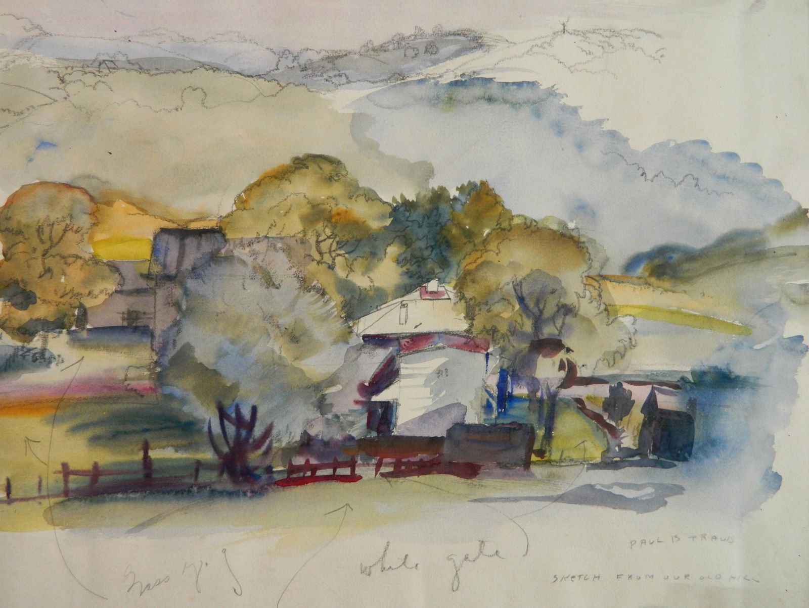Paul B. Travis watercolor (1 of 4)