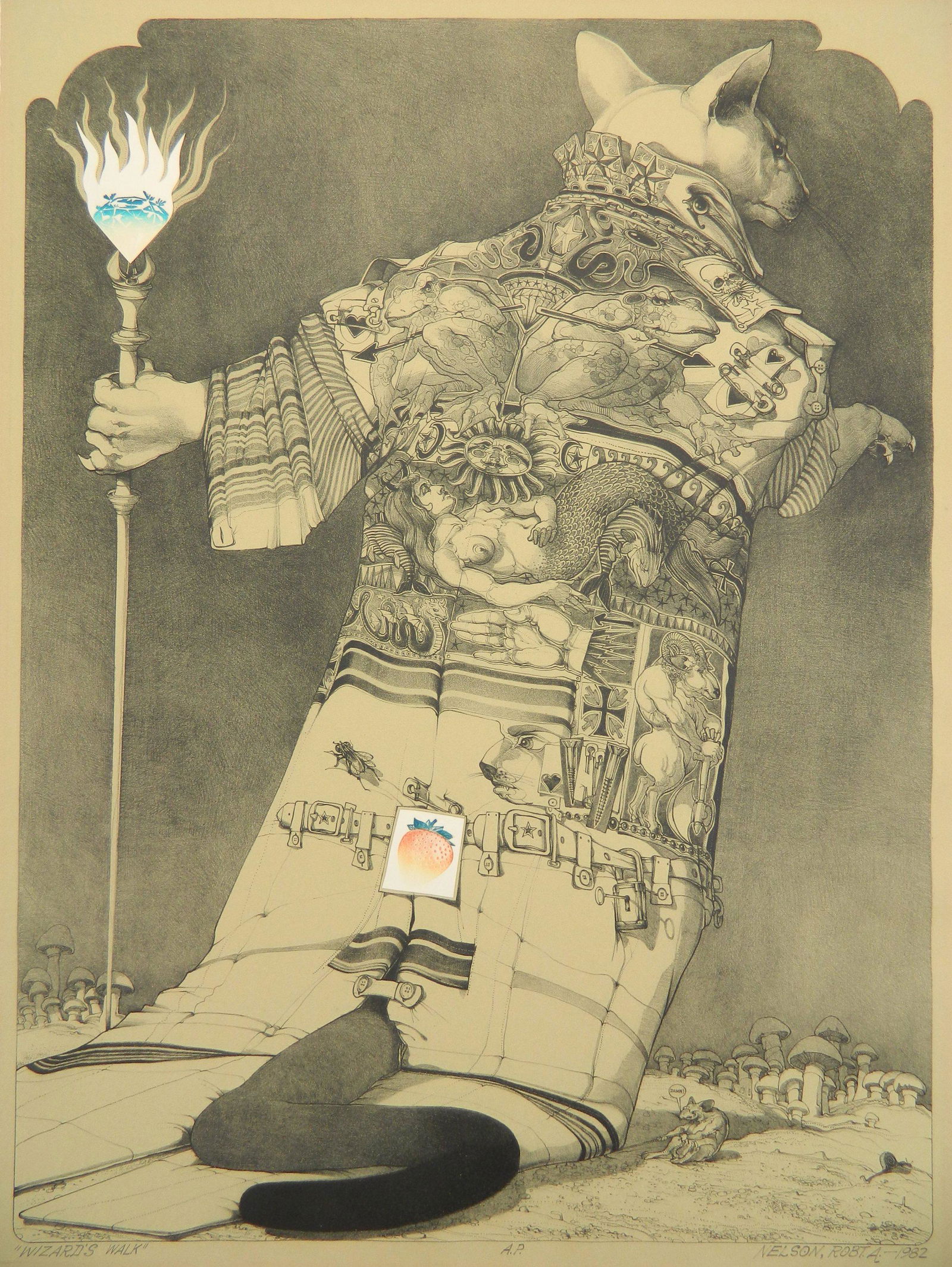 Robert A. Nelson lithograph (1 of 4)