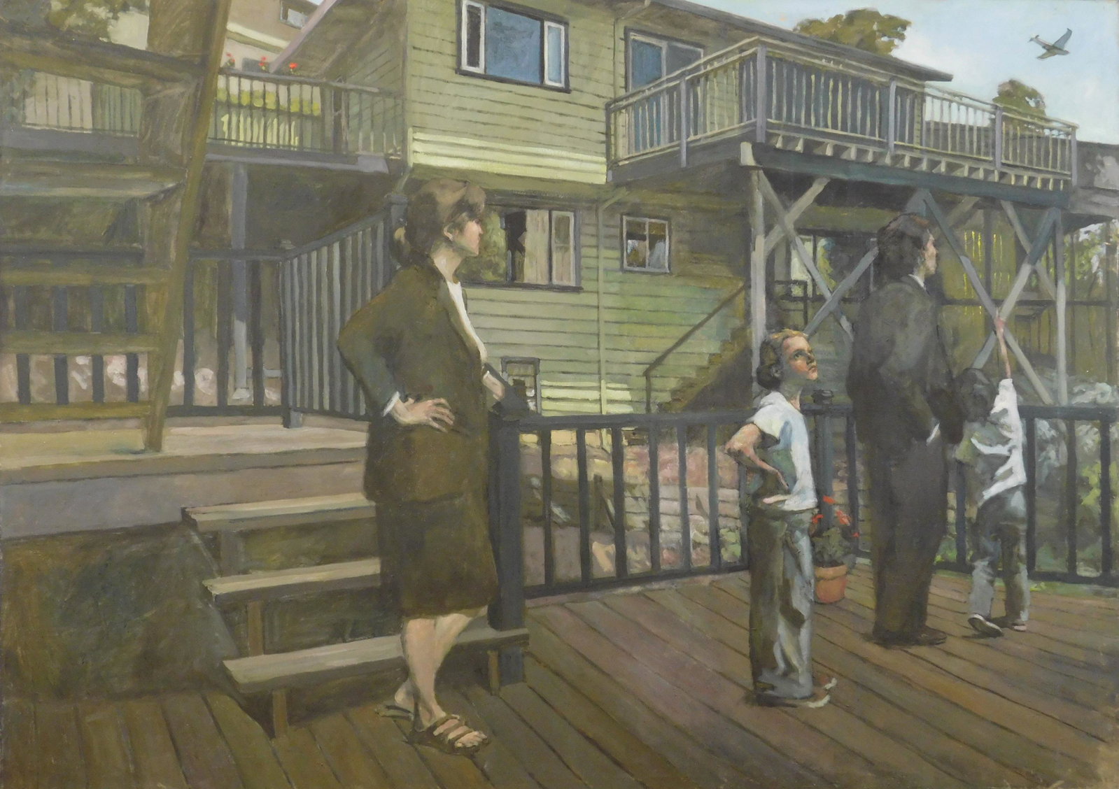 Jim Rottmayer oil: Jim Rottmayer (American 1957- )- ''Untitled #31''- oil on canvas, signed and titled verso, mold on canvas verso. 60 x 84'' Provenance: A Cleveland area non-profit.