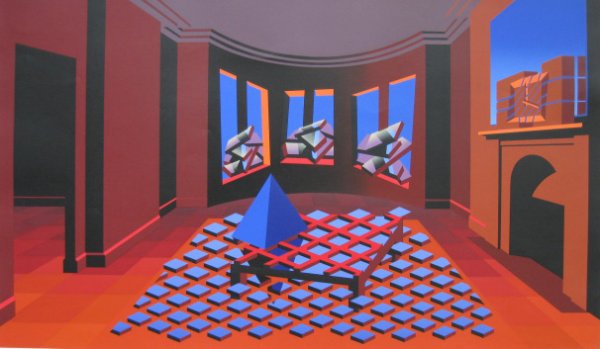 Mike Challenger silkscreens (3): Mike Challenger- ''Rumour'', ''Extra Version'' and ''Hours''- 3 silkscreen in colors, 1977, all signed, dated, titled and numbered in pencil, editions of 50, some minor creasing. 27 x 40'' (sheet) ea.