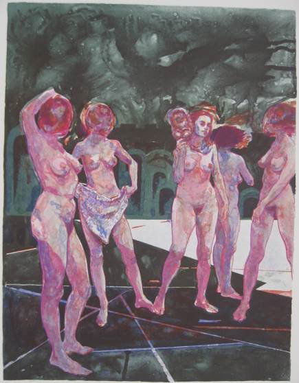 John Hardy lithograph in colors: John Hardy- ''Passage''- lithograph in colors, signed, titled and numbered in pencil, edition of 275, very good condition. 26 1/4 x 20'' 66.7 x 50.8 cm